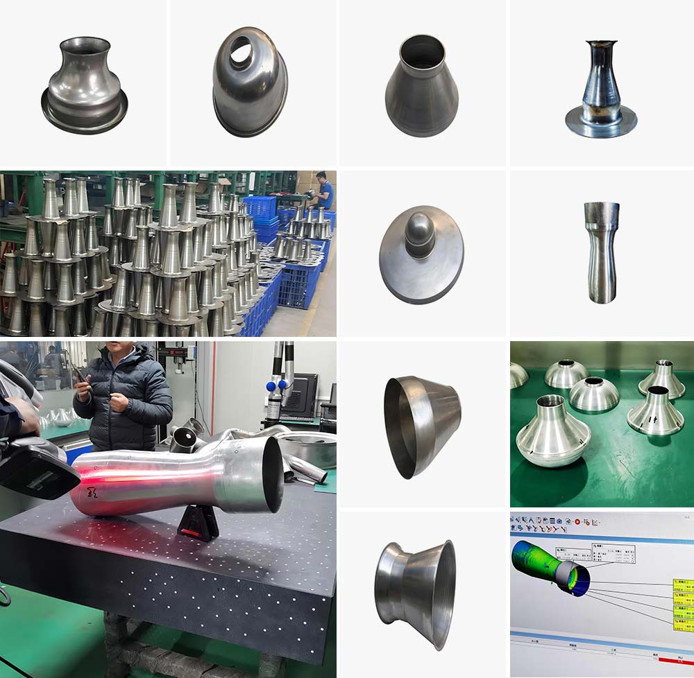 Enviromental Equipment-CNC metal spinning machine processing product samples