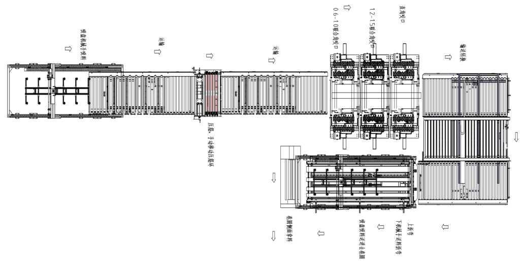 Schematic diagram of the centrifugal fan housing production line