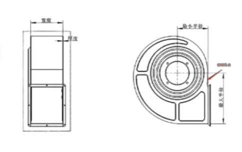 Industry Fans Volute welding drawing