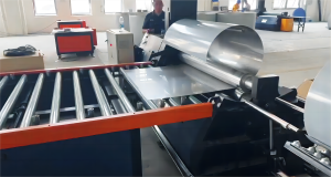 Automatic Plate Rolling Machines Used In Industrial Fan Production-Fully CNC rolling production line