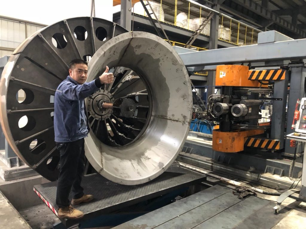 Cnc Flanging Machine Used In Industrial Fan Production