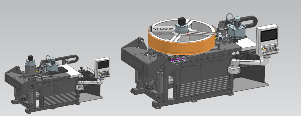 Industrial Centrifugal Fans CNC Metal Flanging Machine