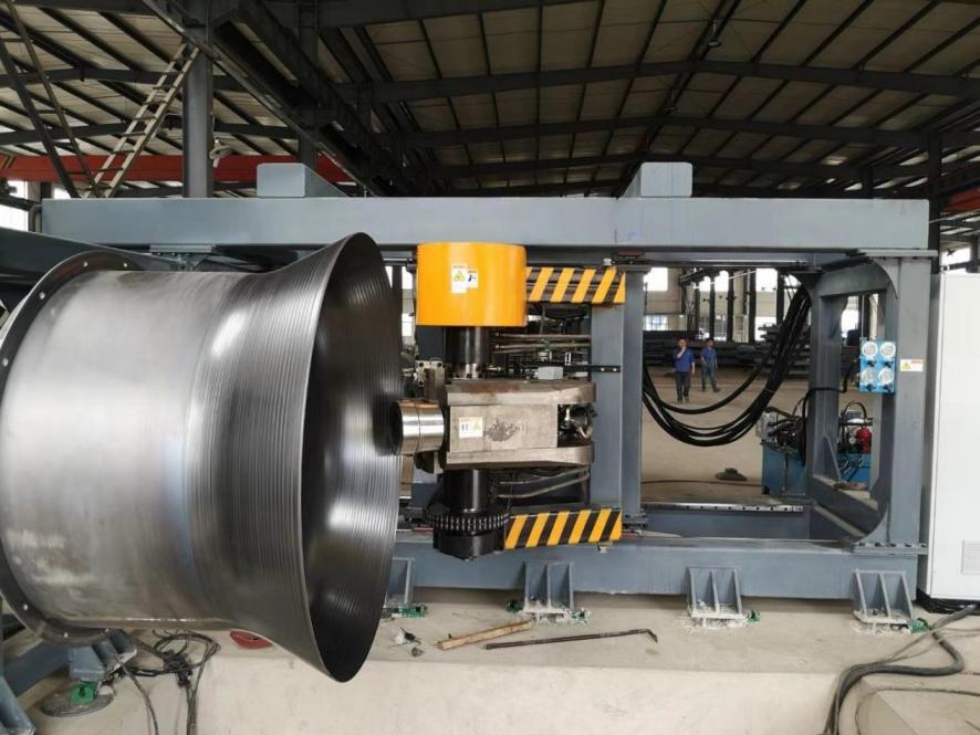 Industrial Centrifugal Fans CNC Metal Flanging Machine