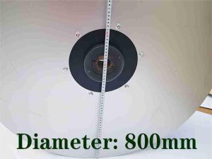 Backward curved impeller diameter