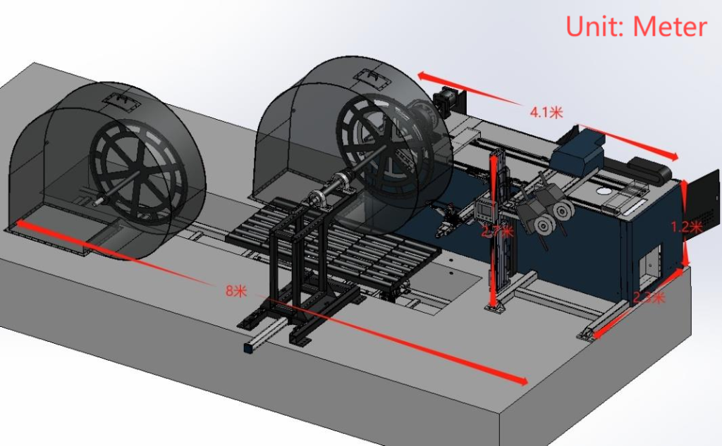 Centrifugal Fan Housing Welding Machine Dimensions