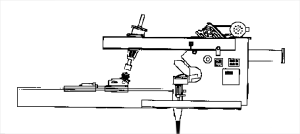 Structural diagram of metal head spinning forming