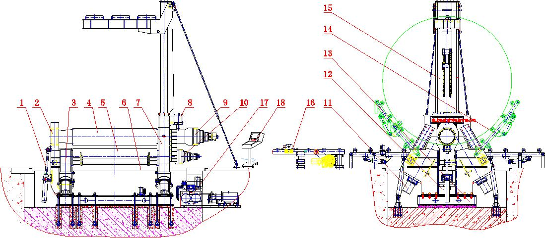 illustration of CNC Rolling Machine