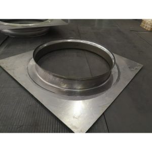 CNC internal spinning machine processing roof fan CURB CAP