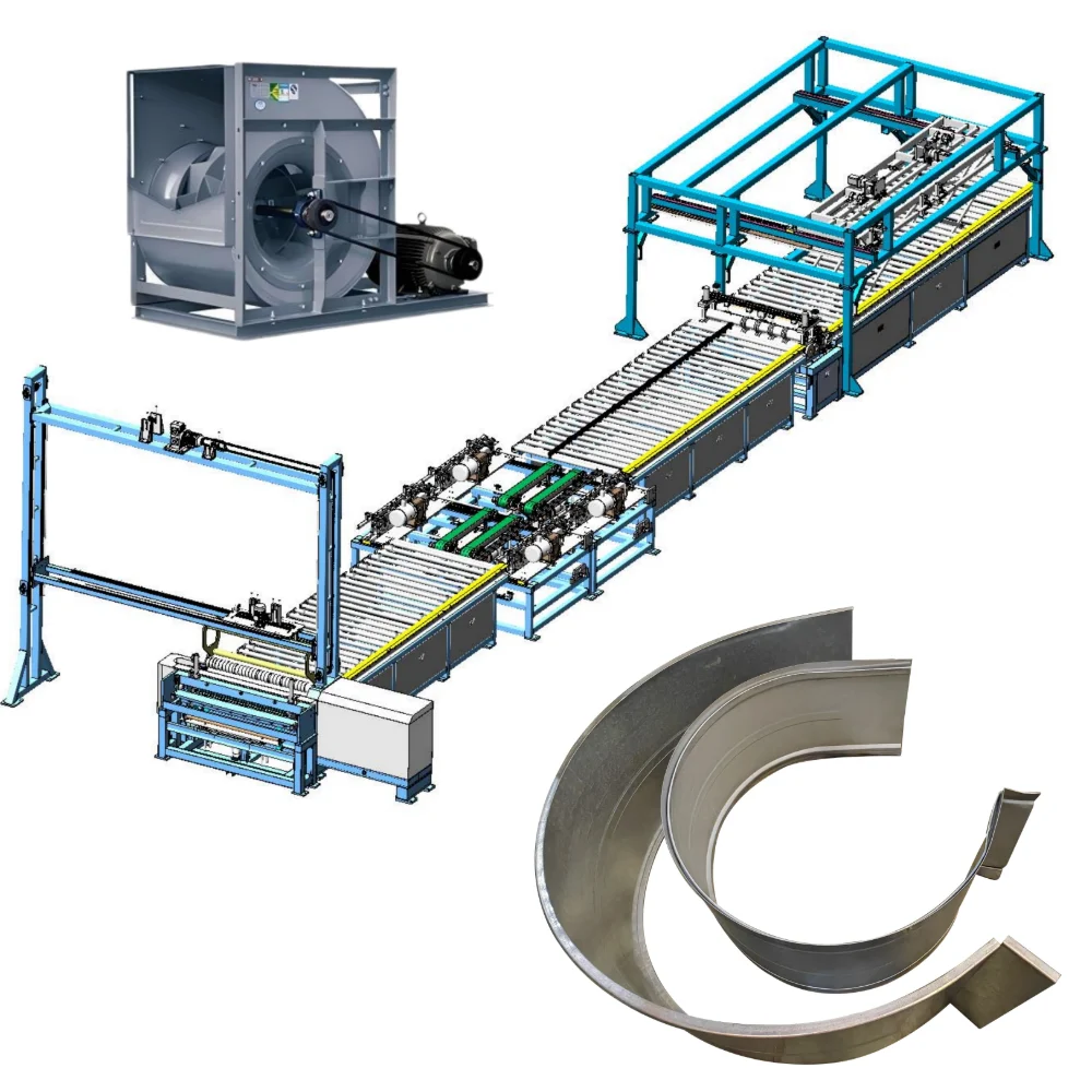 Custom Centrifugal Fan Casing Forming Production Line