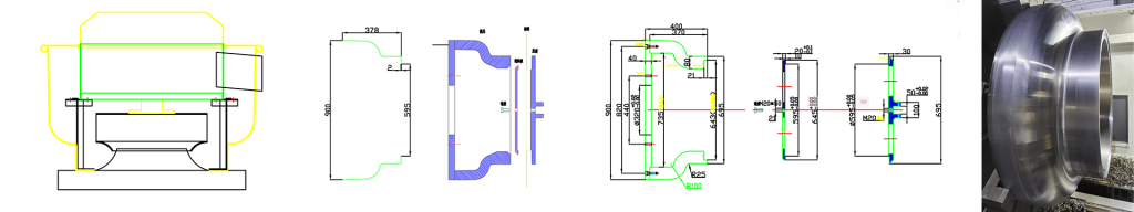 Design and manufacture of spinning molds for aluminum roof fans