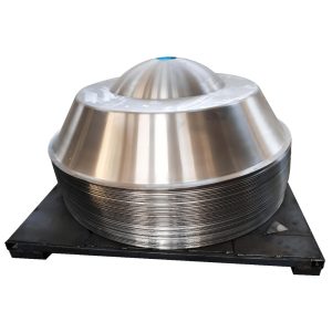 Explosion-proof stainless steel roof fan rain cap by metal spinning