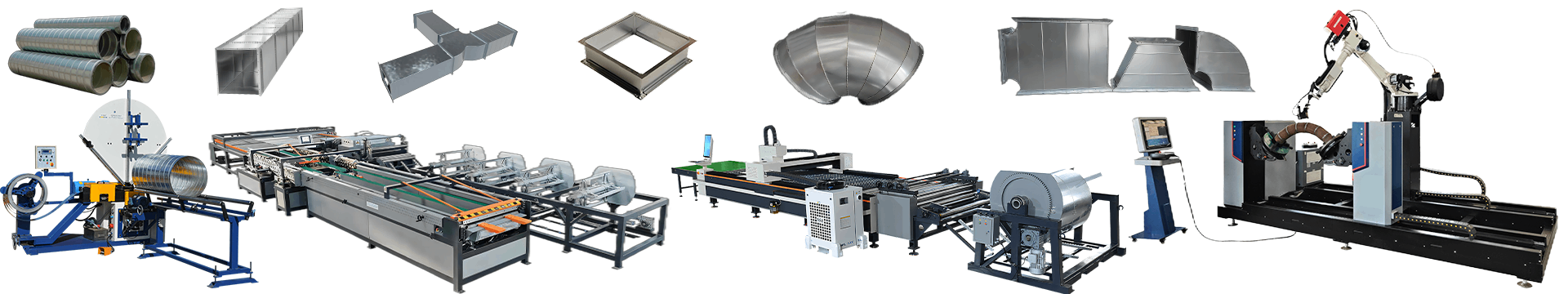 Air Duct Production Line all machines Banner