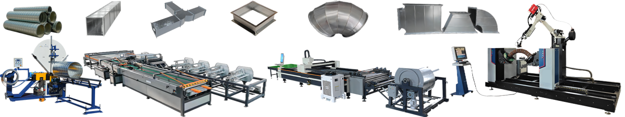 Air Duct Production Line all machines