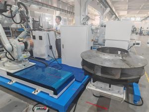 Centrifugal fan impeller welding robot